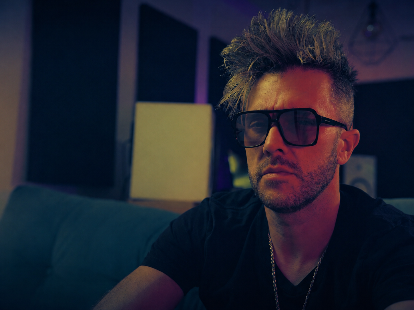 Rod Vicente in the studio